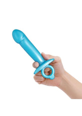 B-Vibe Butties Lil Dil Silicone Anal Dildo - Blue